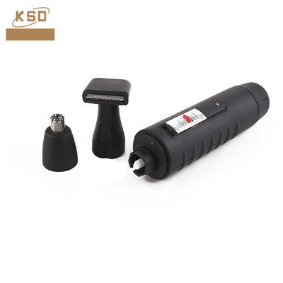 Compact 2 en 1 électrique de la barbe et du nez Trimmer de cheveux avec batterie de support fonctionné